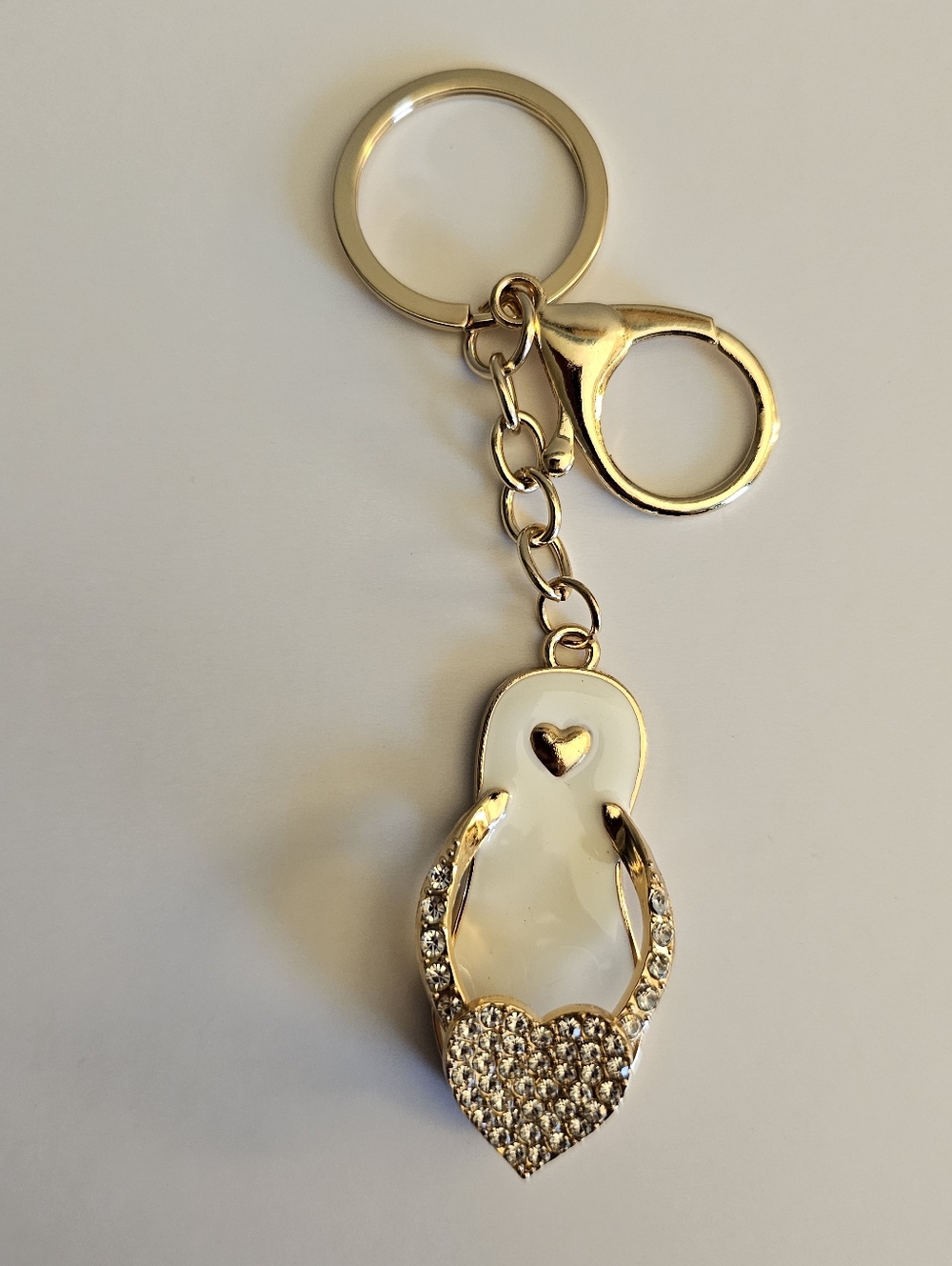 Heart Flip-Flop Keychain Charm